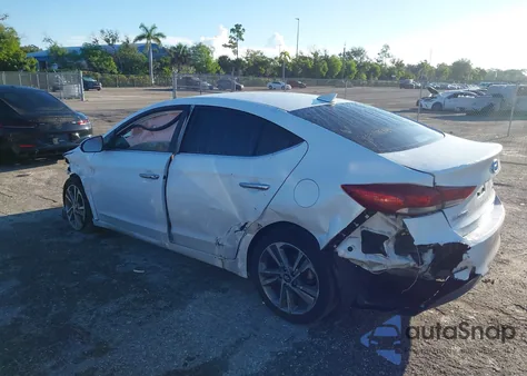 2017 Hyundai Elantra Limited z USA, uszkodzony, nr VIN 5NPD84LF1HH027112